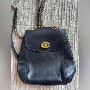 Coach Parker 16 Leather Backpack